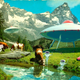 Illustration for article titled These Vintage Postcards Were Invaded By Aliens